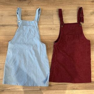 Kids Denim and Corduroy Overalls Set